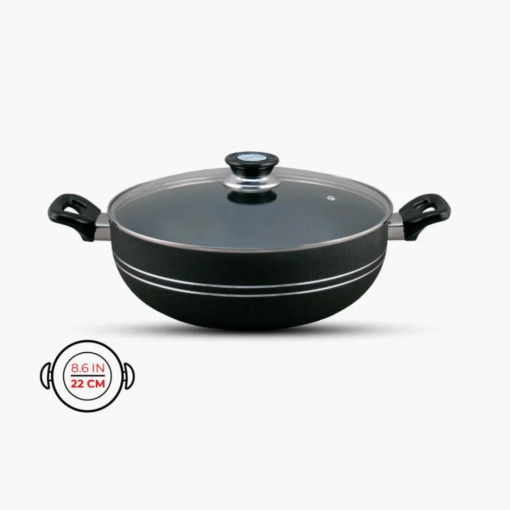 Non Stick Wok / Karahi Short Handle black 22cm