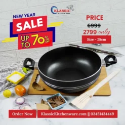 non stick wok /Karahi 28cm black